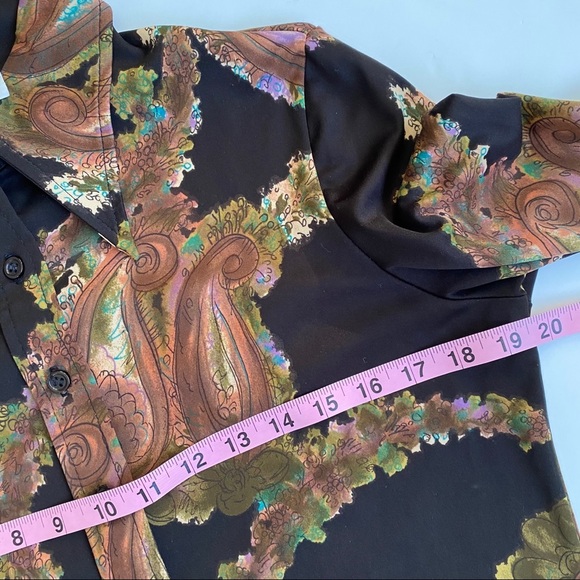 Vintage 70’s Paisley Print Button Up Shirt - Picture 9 of 10